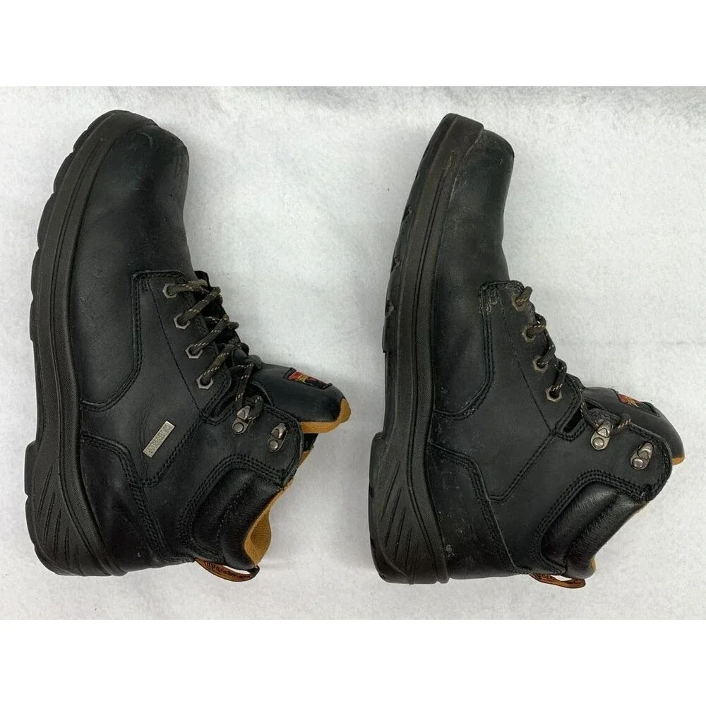 Thorogood Steel Toe Work Boots 804-6135 Men's 11.5 M Black Well Loved